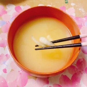 新玉ねぎのお味噌汁